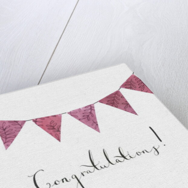 Congratulations Bunting, 2018 by Elizabeth Rider