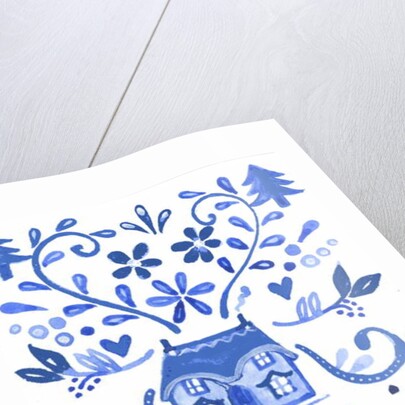 Blue Cottage, 2017 by Elizabeth Rider