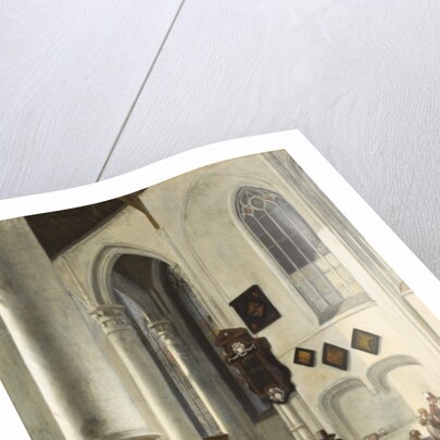 Interior of the Old Church at Delft, 1653/55 by Emanuel de Witte