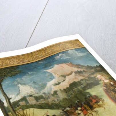 St. Mary Magdalene raising a dead knight for confession, 1519 by Erhard Altdorfer