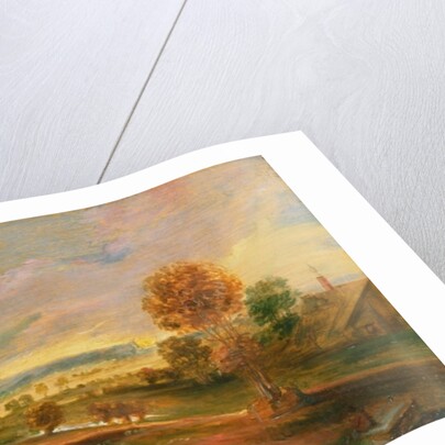 Landscape with Farm Buildings: Sunset, 17th century by Peter Paul Rubens