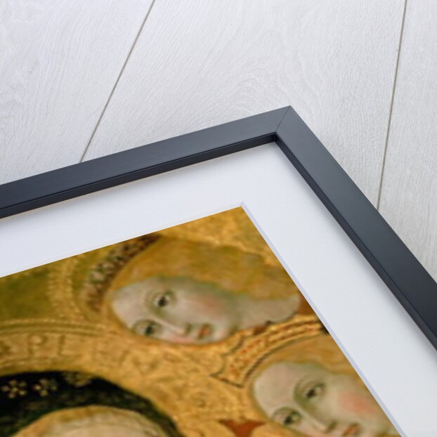 Madonna and Child with SS. Dominic and Catherine of Alexandria, 15th century by Sano di also Ansano di Pietro di Mencio Pietro