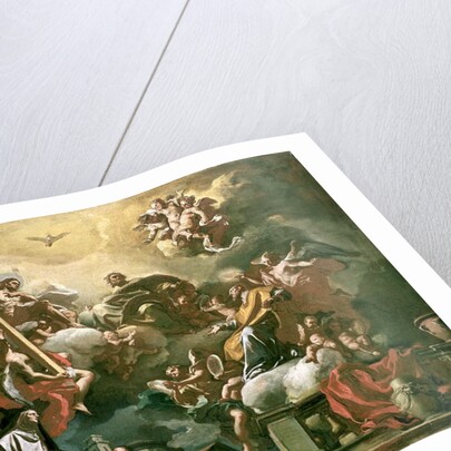 Vision of the Trinity with SS. Philip Neri and Francesca Romana, 18th century by Francesco Solimena