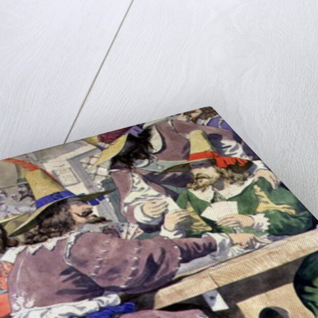 Gaming, sketch illustrating the Passions, 1853 by Richard Dadd