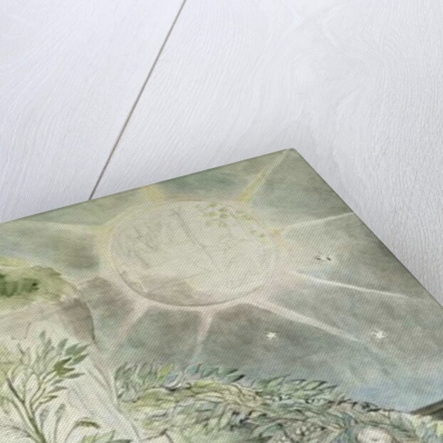 Dante and Statius Sleeping, Virgil Watching by William Blake