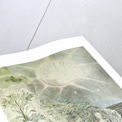 Dante and Statius Sleeping, Virgil Watching by William Blake