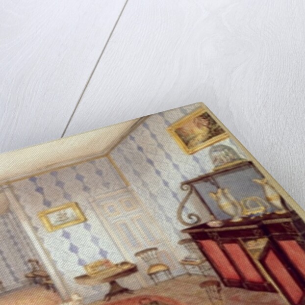 Drawing Room, Clay Hill, f12 from An Album of Interiors, 1843 by Charlotte Bosanquet