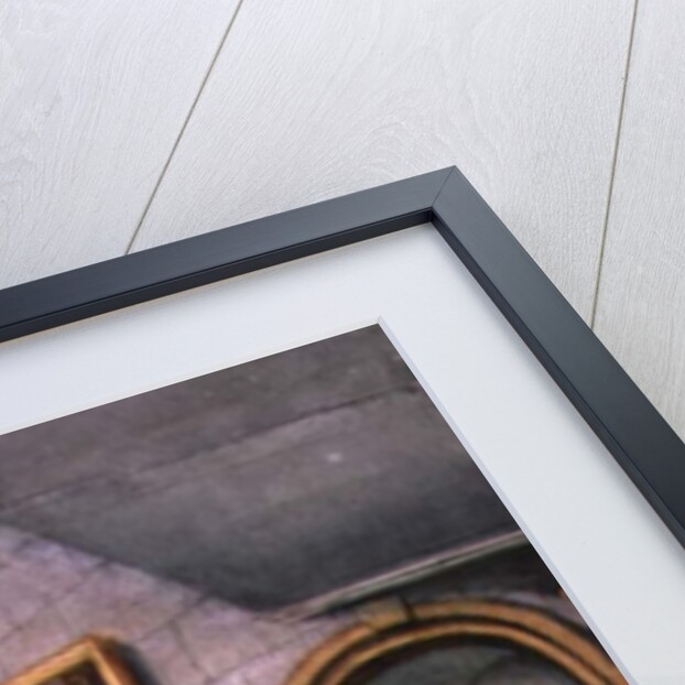 The Staircase, Strood Park, f26 from An Album of Interiors, 1843 by Charlotte Bosanquet