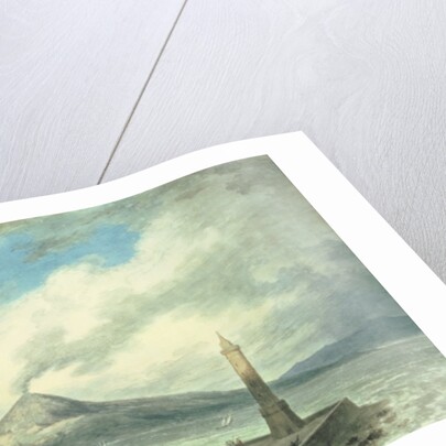 Vesuvius and Somma from the Mole at Naples, 18th century by John Robert Cozens