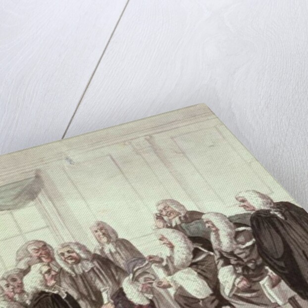 A Peep into Westminster Hall on a Call of Sergeants, 18th century by Robert Dighton