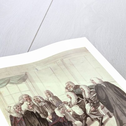 A Peep into Westminster Hall on a Call of Sergeants, 18th century by Robert Dighton