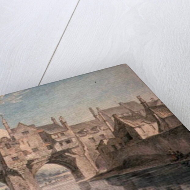 Elvet Bridge, Durham, 18th century by Thomas Hearne