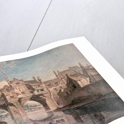 Elvet Bridge, Durham, 18th century by Thomas Hearne