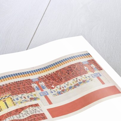 Reproduction of the Crowd Scene Fresco, Palace of Knossos, Minoan, c.1500 BC by Anonymous Anonymous