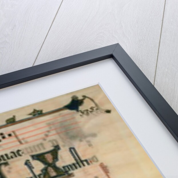 Copy of a page from the Beaupre Antiphonal, 19th century by John Ruskin