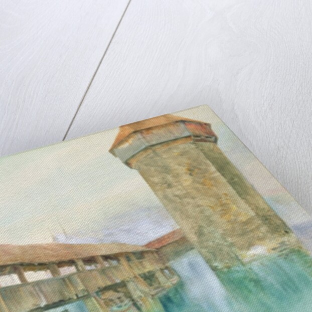 Kapelbrucke, Lucerne, 19th century by John Ruskin