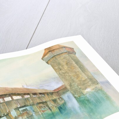 Kapelbrucke, Lucerne, 19th century by John Ruskin