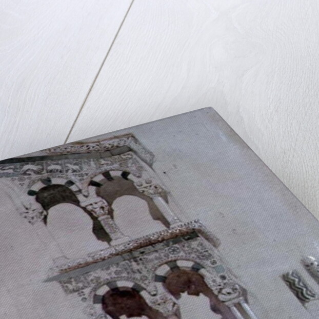 Detail of the facade of San Michele in Foro, Lucca, 1845 by John Ruskin