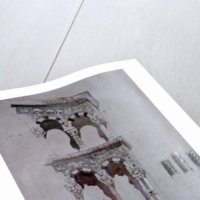 Detail of the facade of San Michele in Foro, Lucca, 1845 by John Ruskin