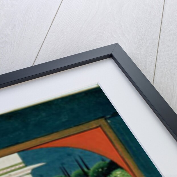 Krishna discards his garland; an illustration to the Sat Sai of Bihari Lal, 19th century by Indian School