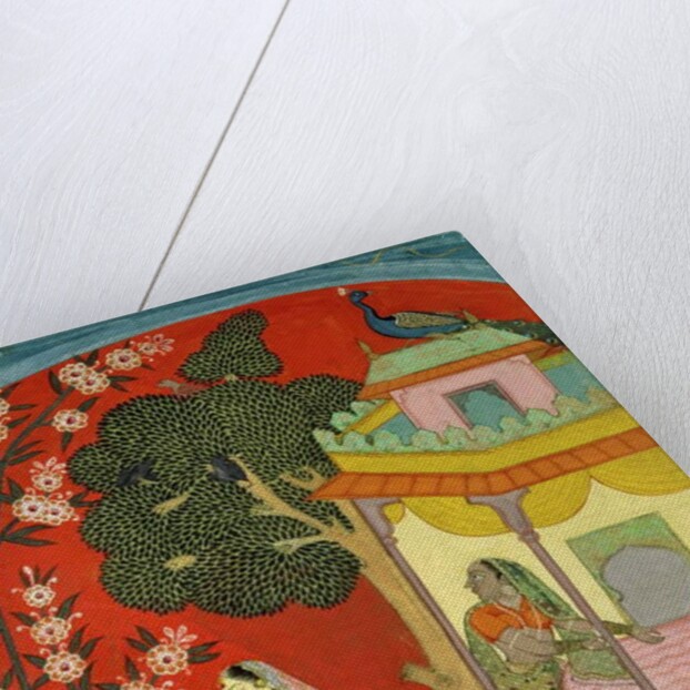 A Lady Plucking Blossoms, Southern Rajasthan or Deccan, c.1675 by Indian School