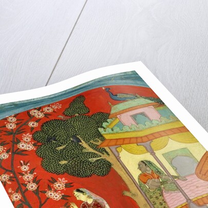 A Lady Plucking Blossoms, Southern Rajasthan or Deccan, c.1675 by Indian School