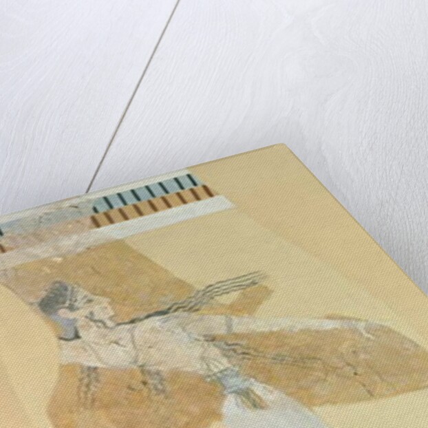 Fragment of a fresco depicting a Taureador from the palace at Knossos, Late Minoan I Period by Greek Greek