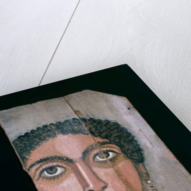 Mummy portrait, 90-110 AD by Roman Period Egyptian