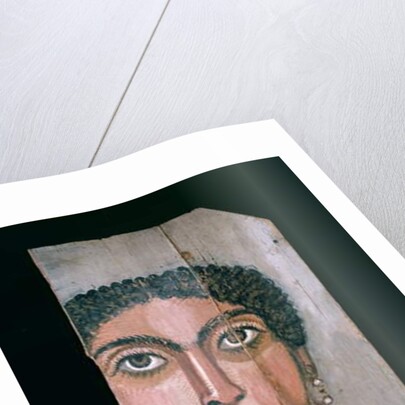 Mummy portrait, 90-110 AD by Roman Period Egyptian
