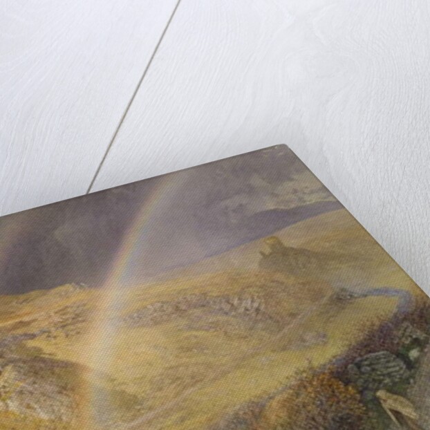 A November Rainbow, Dolwyddelan Valley, November 11 1866, 1 p.m. 1866, 1866 by Alfred William Hunt