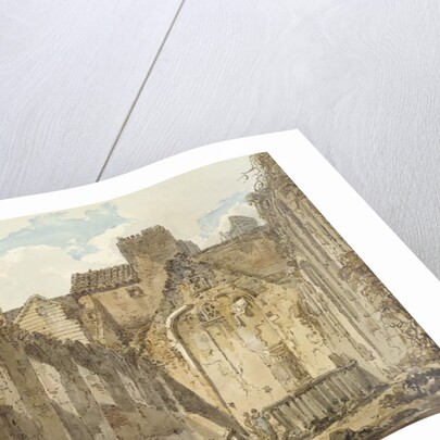 The Ruins of the Chapel in the Savoy Palace, London, c.1795-96 by Thomas Girtin