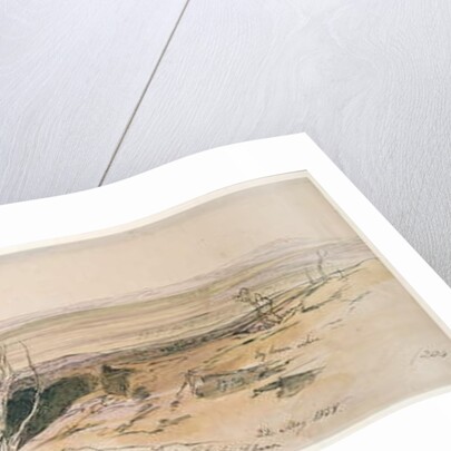 Baalbek from Lebanon, 1858 by Edward Lear