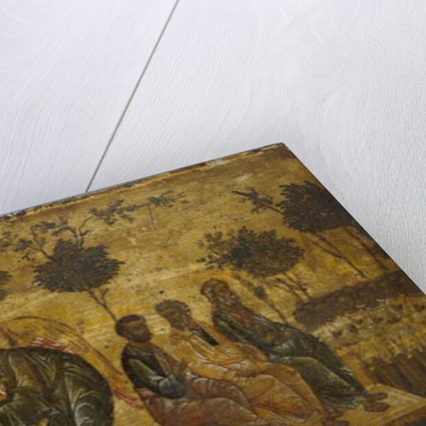 Icon of The Just in Paradise, early 16th century by School Russian