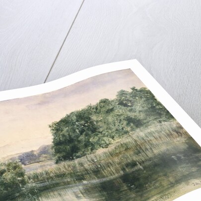 View of a Lake with Trees, 1857 by John William Inchbold