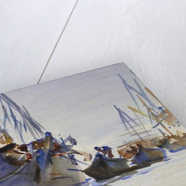 Italian sailing Vessels at Anchor by John Singer Sargent