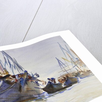 Italian sailing Vessels at Anchor by John Singer Sargent