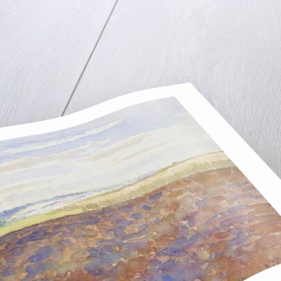 Study of a landscape with a ploughed field, Eragny-sur-Epte, c. 1886 - 1890 by Camille Pissarro