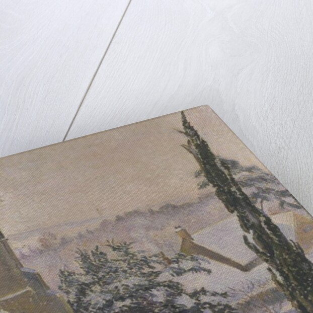 East Knoyle Church: Snow, 1917 by Lucien Pissarro