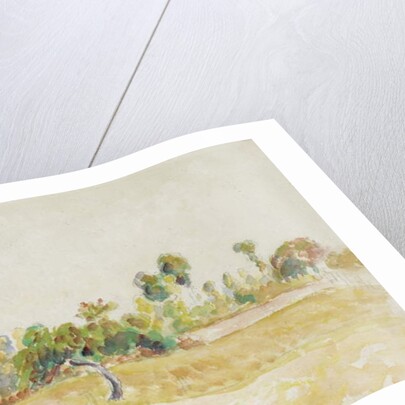 Study of the orchard at Eragny-sur-Epte, seen from the artist's house, c. 1886 - 1890 by Camille Pissarro