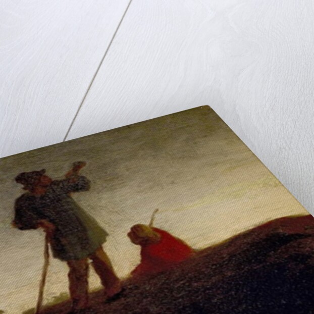 Recalling the Flock, 1866-72 by Jean-Francois Millet