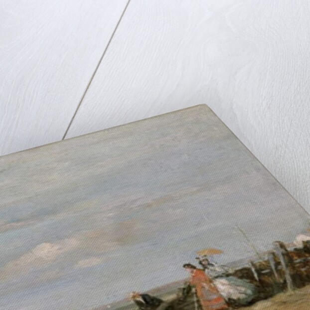 A Beach Scene at Trouville, 1860s by Eugene Louis Boudin