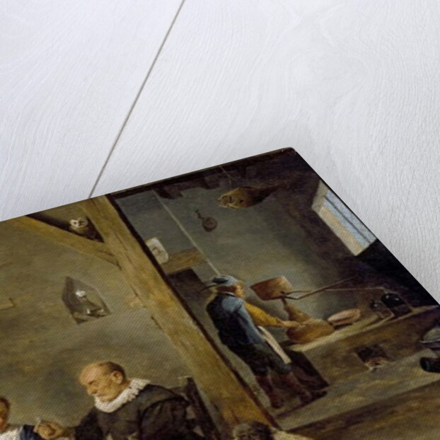 A Distillery with an elderly Man buying Gin from a Woman, c. 1640-49 by David the Younger Teniers