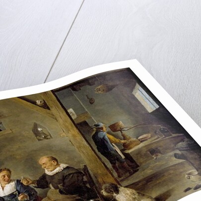 A Distillery with an elderly Man buying Gin from a Woman, c. 1640-49 by David the Younger Teniers