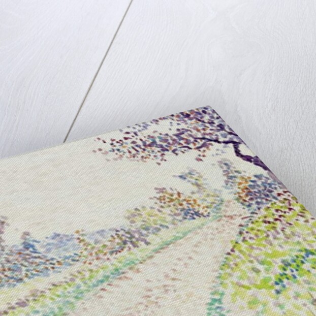 Road near Eragny, 1886 by Lucien Pissarro