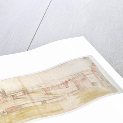 Hampton Court Palace from the North, c.1544 by Anthonis van den Wyngaerde