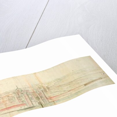 Hampton Court Palace from the River, c.1544 by Anthonis van den Wyngaerde