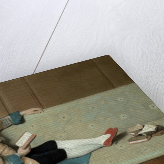 Portrait of a Man Reading - John Farr Reading Horace's Odes by Francois Vispre