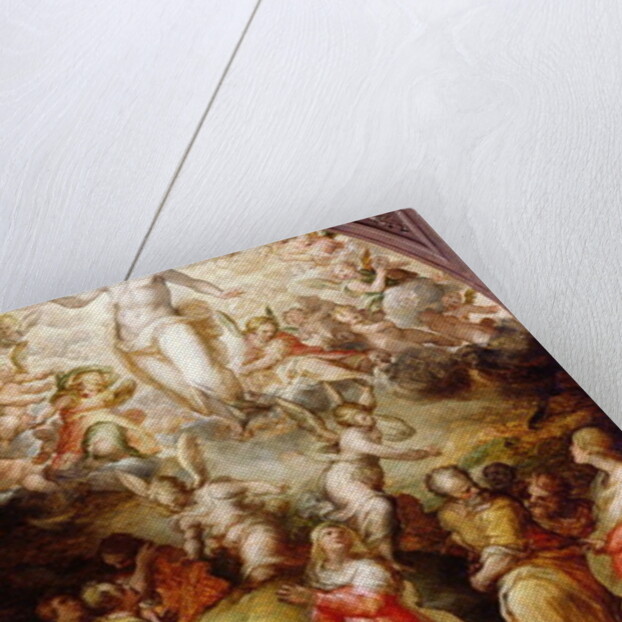 Christ in Glory with Sts Agnes and Helena, 16th century by Giovanni Battista Naldini