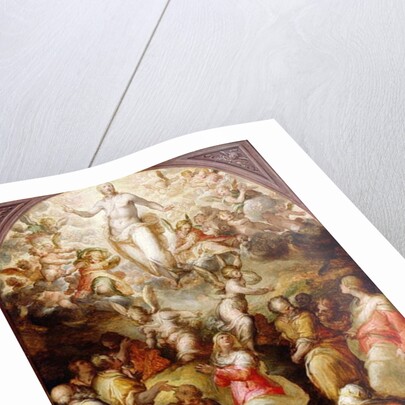 Christ in Glory with Sts Agnes and Helena, 16th century by Giovanni Battista Naldini