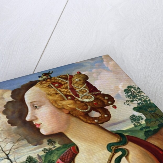 Copy of 'Portrait of Simonetta Vespucci', by Piero di Cosimo by Konstantin Andreevic Somov
